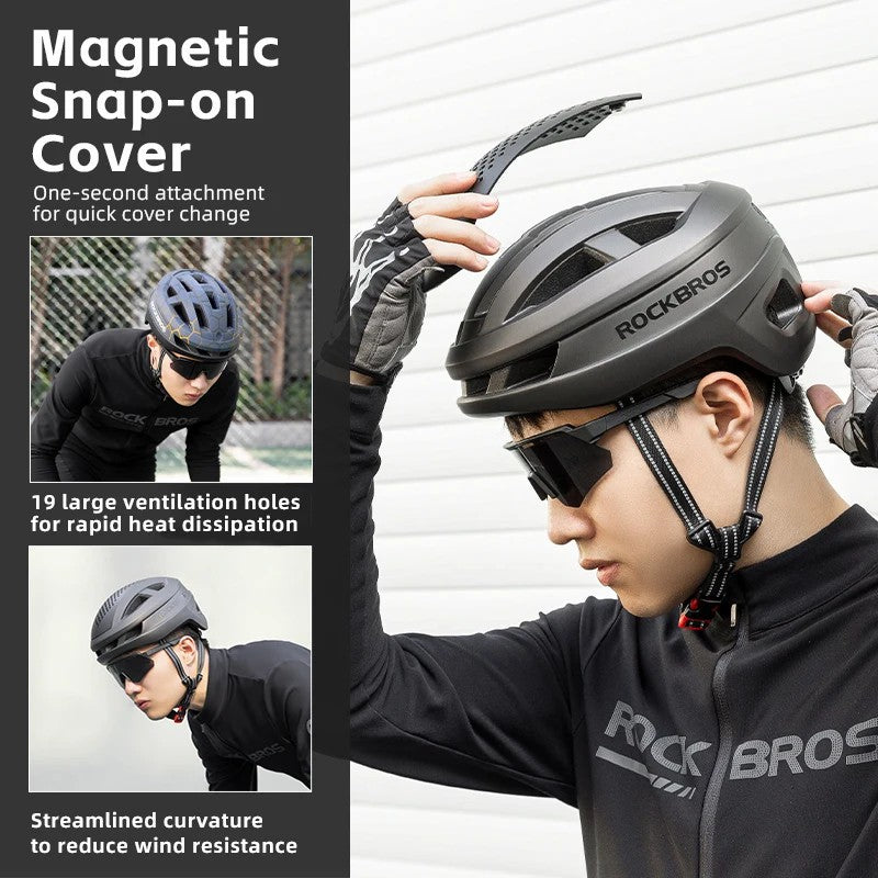 ROCKBROS Bicycle Helmet Breathable Head Protector Cycling Helmet (Matte Design) ROCKBROS Bicycle Helmet Breathable Head Protector Cycling Helmet (Matte Design)